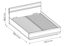 łóżko 140cm Linate TYP 97