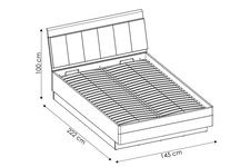 łóżko 140cm Monaco TYP MOAL01